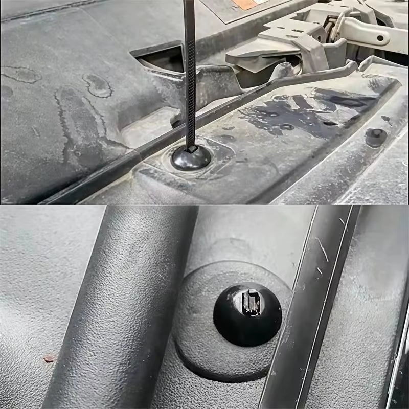 Universal Nylon Cable Tie Buckle Auto Fastener Screw Replacement Clip Car Fender Trunk Engine Guard Panel Wire Management Secure